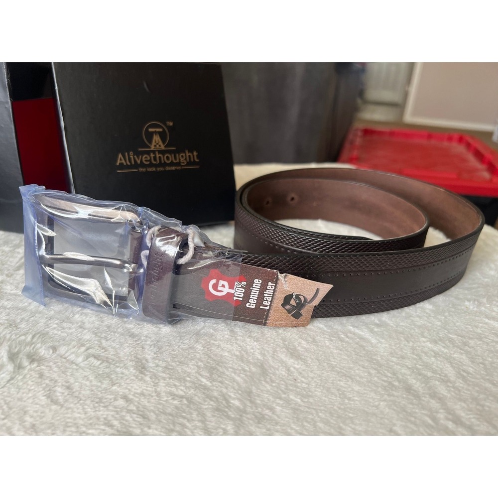 55.-   Alivethought 100% genuine leather belt 38